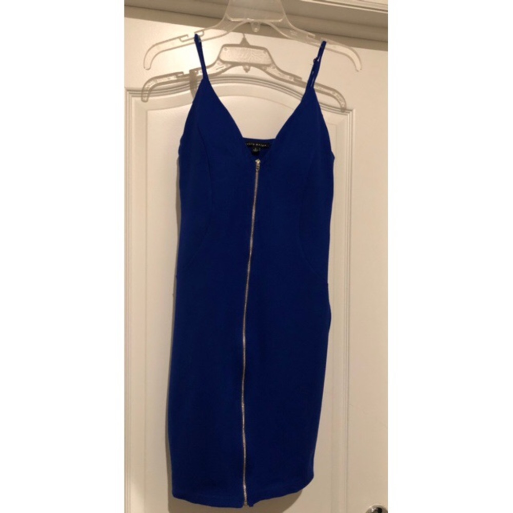Royal blue body con